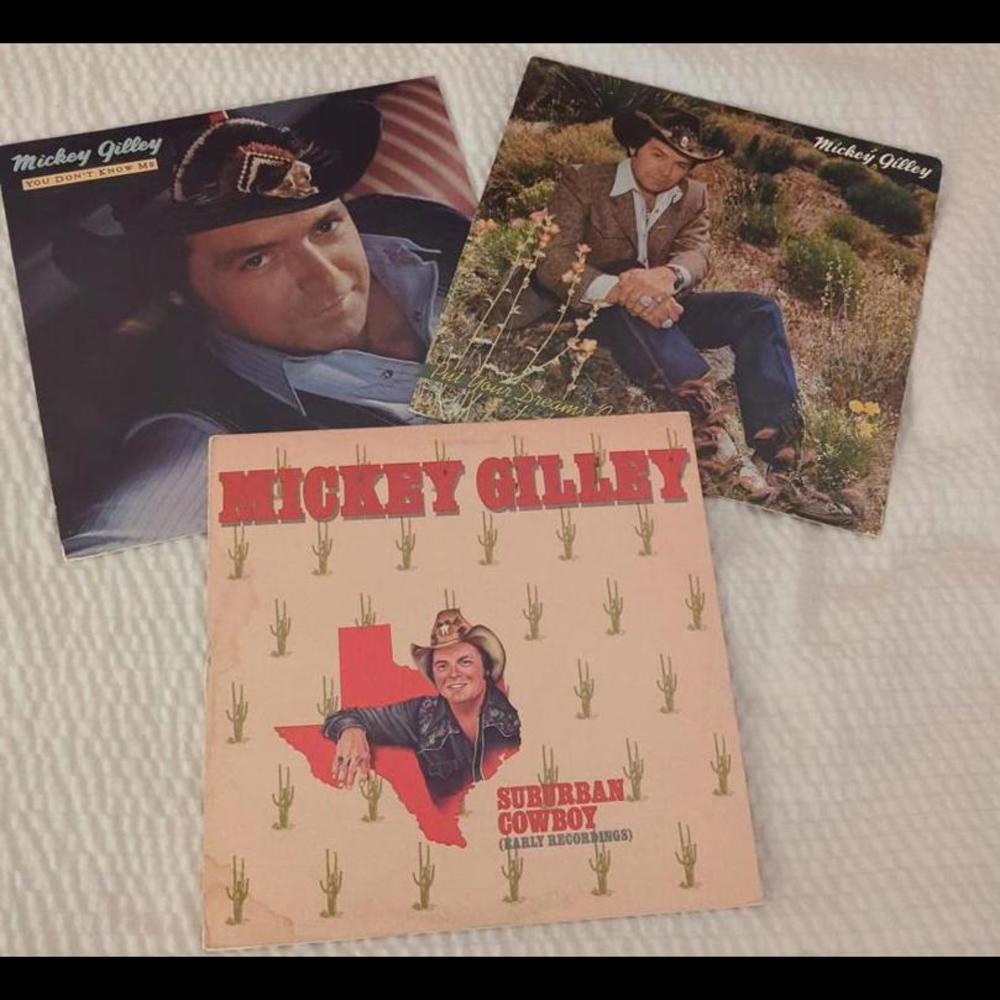 Mickey gilley SET OF THREE vinyl 12 inch LP Vintage
